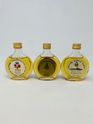 3 X WHISKY MINIATURES (ROUNDS)