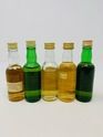 5 X WHISKY MINIATURES 5 X WHISKY MINIATURES