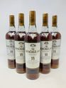 5 X SET OF MACALLAN 18 YEAR OLD - 1993/94/95/96 & 97 5 X SET OF MACALLAN 18 YEAR OLD - 1993/94/95/96 & 97