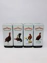 4 X FAMOUS GROUSE WHISKY MINIATURES WITH TINS