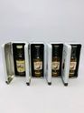 4 X FAMOUS GROUSE WHISKY MINIATURES WITH TINS