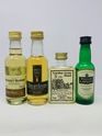 4 X WHISKY MINIATURES 
