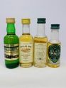 4 X WHISKY MINIATURES 4 X WHISKY MINIATURES