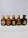 5 X WHISKY MINIATURES 5 X WHISKY MINIATURES
