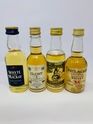 4 X WHISKY MINIATURES 4 X WHISKY MINIATURES