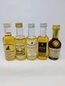 5 X WHISKY MINIATURES 
