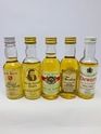5 X WHISKY MINIATURES 