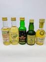 5 X WHISKY MINIATURES 