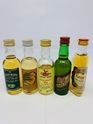 5 X WHISKY MINIATURES 