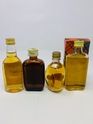 4 X WHISKY MINIATURES 