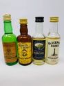 4 X WHISKY MINIATURES 
