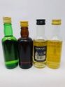 4 X WHISKY MINIATURES 