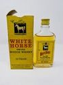 WHITE HORSE SCOTCH WHISKY MINIATURE 70% PROOF WHITE HORSE SCOTCH WHISKY MINIATURE 70% PROOF