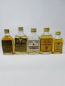 5 X WHISKY MINIATURES 