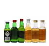 6 X WHISKY MINIATURES 