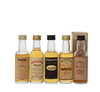 5 X 10 YEAR OLD WHISKY MINIATURES 