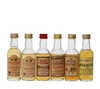 6 X WHISKY MINIATURES 6 X WHISKY MINIATURES
