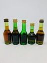 5 X ASSTD COGNAC / BRANDY MINIATURES 