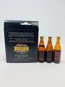 4 X ASSTD BEER MINIATURES & GLASS