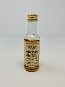 CAPTAIN BURNS 1958 GLENAVON WHISKY MINIATURE CAPTAIN BURNS 1958 GLENAVON WHISKY MINIATURE