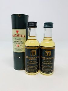2 X 10 YEAR OLD TAMNAVULIN MINIATURES 2 X 10 YEAR OLD TAMNAVULIN MINIATURES