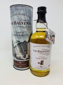 BALVENIE 26 YEAR OLD "A DAY OF DARK BARLEY" BALVENIE 26 YEAR OLD "A DAY OF DARK BARLEY"