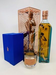 JOHNNIE WALKER BLUE LABEL CAPSULE SERIES BY TOM DIXON WITH GLASS JOHNNIE WALKER BLUE LABEL CAPSULE SERIES BY TOM DIXON WITH GLASS