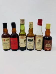 6 X MIXED SHERRY MINIATURES 6 X MIXED SHERRY MINIATURES