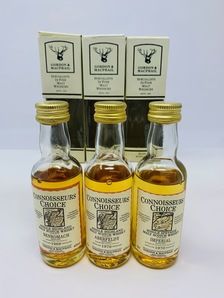 3 X CONNOISSEURS CHOICE WHISKY MINIATURES 3 X CONNOISSEURS CHOICE WHISKY MINIATURES