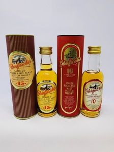 GLENFARCLAS 15 & 10 YEAR OLD MINIATURES GLENFARCLAS 15 & 10 YEAR OLD MINIATURES