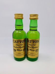 2 X CATTO RARE OLD SCOTCH WHISKY MINIATURES 2 X CATTO RARE OLD SCOTCH WHISKY MINIATURES