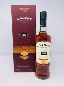 BOWMORE 26 YEAR OLD VINTNERS TRILOGY FRENCH OAK BARRIQUE BOWMORE 26 YEAR OLD VINTNERS TRILOGY FRENCH OAK BARRIQUE