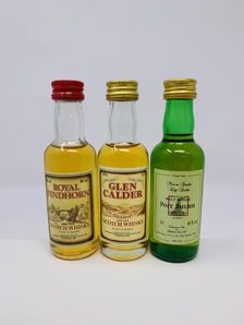 3 x WHISKY MINIATURES 3 x WHISKY MINIATURES