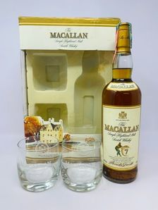 THE MACALLAN 7 YEAR OLD WITH GLASSES