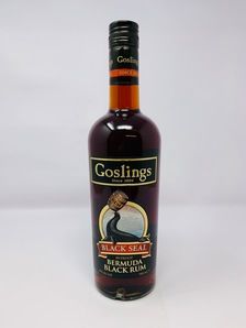 GOSLINGS BLACK SEAL 80 PROOF BERMUDA BLACK RUM GOSLINGS BLACK SEAL 80 PROOF BERMUDA BLACK RUM