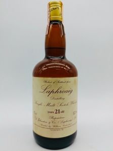 LAPHROAIG 21 YEAR OLD SESTANTE "DUMPY" CADENHEAD WHITE LABEL