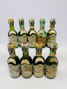 9 WOLFSCHMIDT KUMMEL LIQUEUR MINIATURES