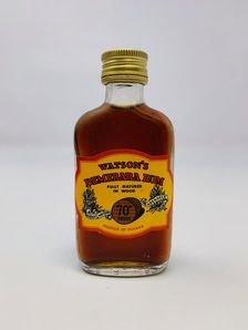 WATSONS DEMERARA RUM MINIATURE 70 PROOF WATSONS DEMERARA RUM MINIATURE 70 PROOF
