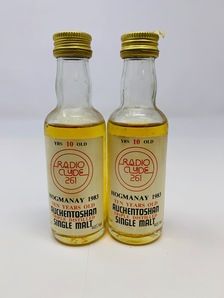 AUCHENTOSHAN 10 YEAR OLD "RADIO CLYDE 261" MINIATURES AUCHENTOSHAN 10 YEAR OLD "RADIO CLYDE 261" MINIATURES