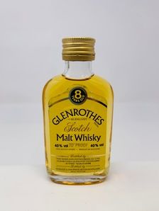 GLENROTHES GLENLIVET 8 YEAR OLD 70 PROOF MINIATURE GLENROTHES GLENLIVET 8 YEAR OLD 70 PROOF MINIATURE