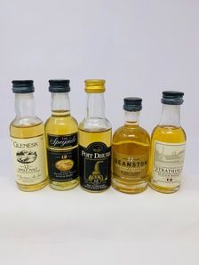 5 X 12 YEAR OLD WHISKY MINIATURES 5 X 12 YEAR OLD WHISKY MINIATURES