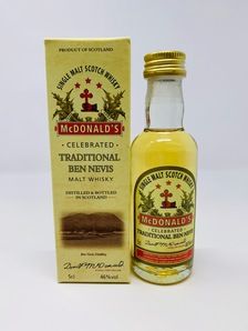 MCDONALD'S TRADITIONAL BEN NEVIS 10 YEAR OLD MINIATURE MCDONALD'S TRADITIONAL BEN NEVIS 10 YEAR OLD MINIATURE