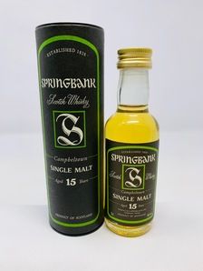 SPRINGBANK 15 YEAR OLD MINIATURE SPRINGBANK 15 YEAR OLD MINIATURE