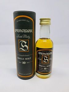 SPRINGBANK 10 YEAR OLD MINIATURE SPRINGBANK 10 YEAR OLD MINIATURE