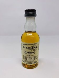 BALVENIE 21 YEAR OLD PORT WOOD MINIATURE BALVENIE 21 YEAR OLD PORT WOOD MINIATURE