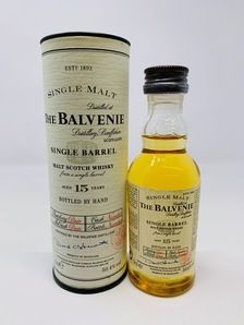 BALVENIE 15 YEAR OLD SINGLE BARREL MINIATURE BALVENIE 15 YEAR OLD SINGLE BARREL MINIATURE