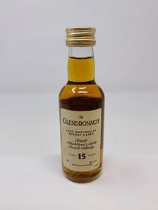 GLENDRONACH 15 YEAR OLD SHERRY CASK MINIATURE GLENDRONACH 15 YEAR OLD SHERRY CASK MINIATURE