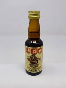 OLD RED FOX 8 YEAR OLD 4CL BOURBON MINIATURE OLD RED FOX 8 YEAR OLD 4CL BOURBON MINIATURE