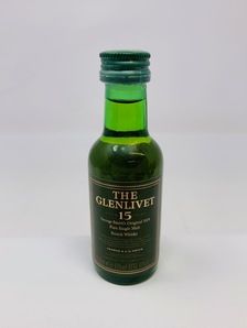 GLENLIVET 15 YEAR OLD MINIATURE GLENLIVET 15 YEAR OLD MINIATURE
