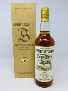SPRINGBANK 25 YEAR OLD - SHERRY CASK MILLENIUM SERIES SPRINGBANK 25 YEAR OLD - SHERRY CASK MILLENIUM SERIES